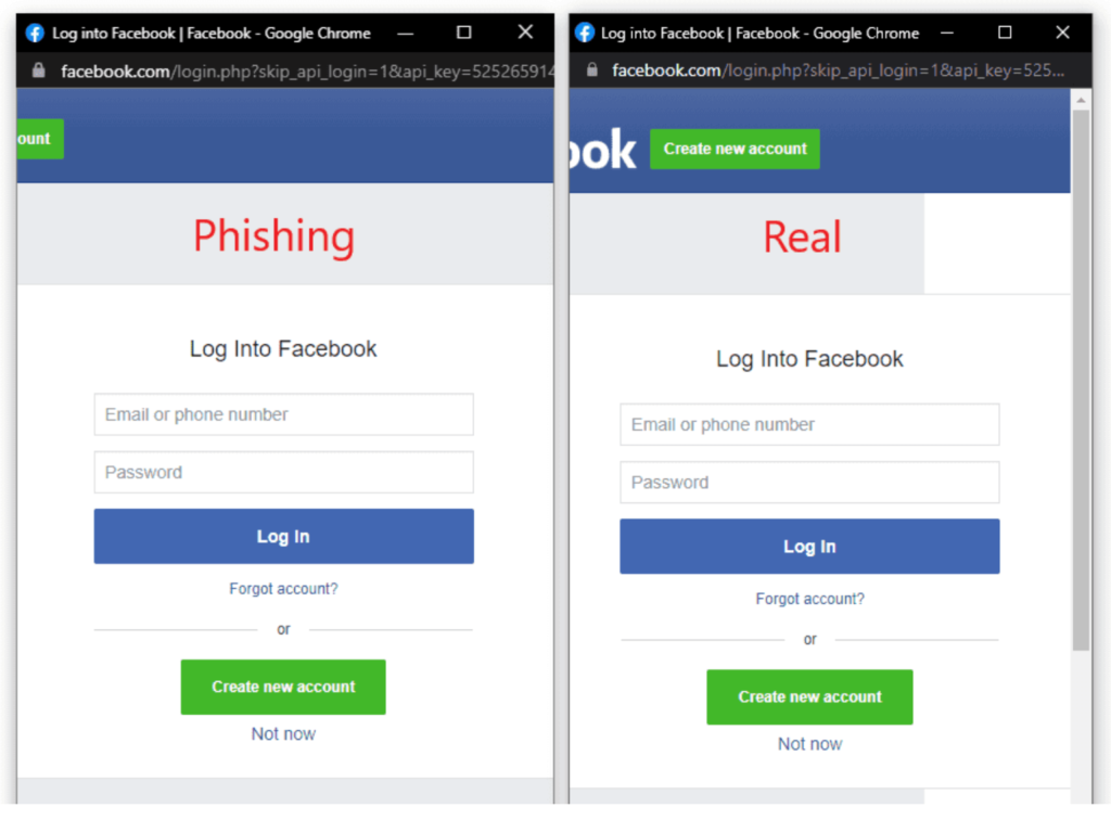 Phishing Vs Real