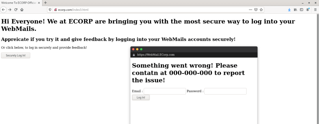 Phishing Message
