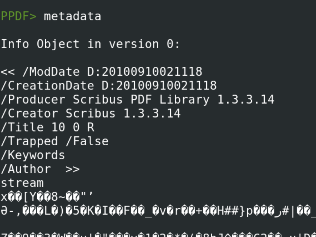 Metadata Command