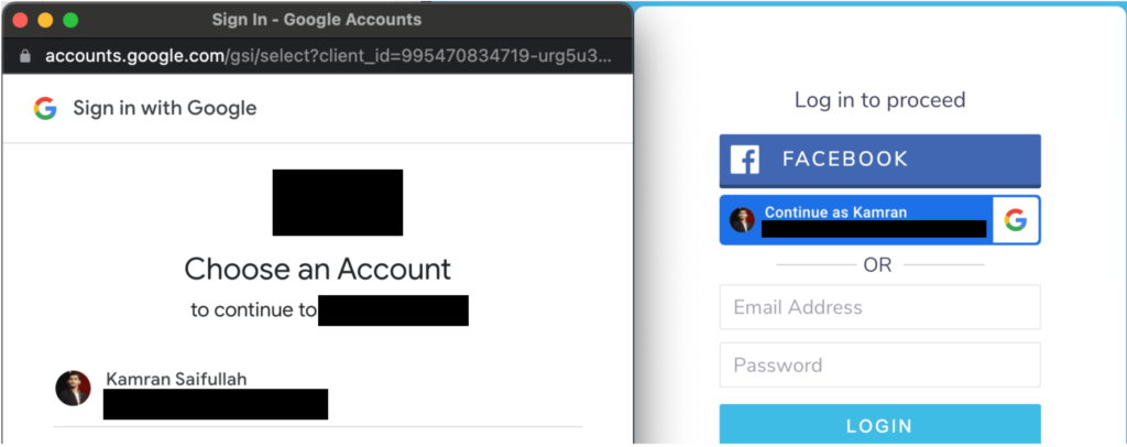 Login Screen