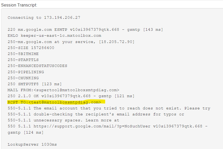 mxtoolbox-response